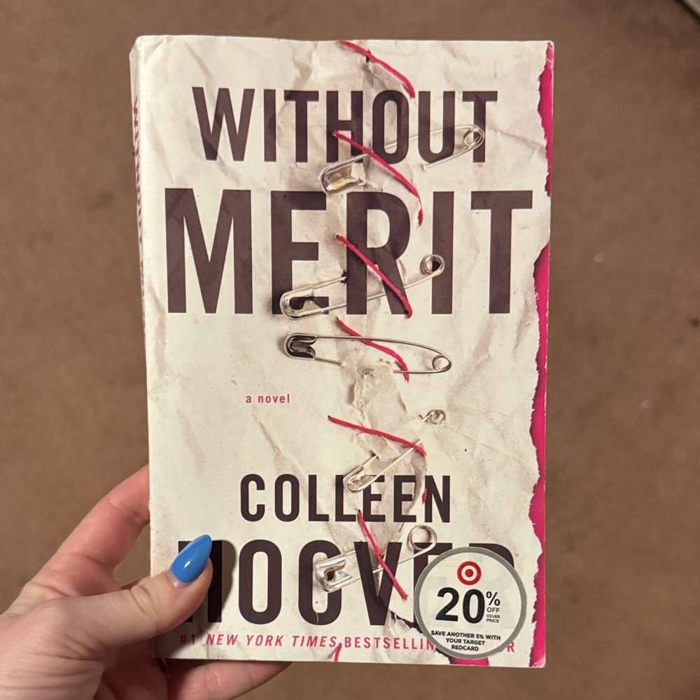 Without Merit by Colleen Hoover - White & Pink Paperback